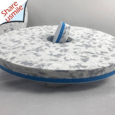 New Innovative Industrial Product Washing Cleaning Tools White Microfibre Fabric Compound Blue Pu Melamine Floor Pad Buffer